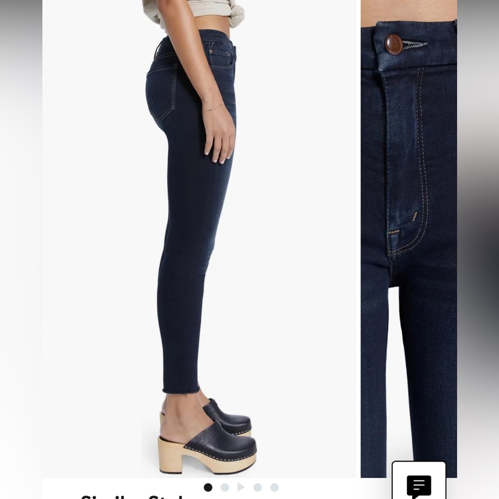 Mother Denim Size 28 Looker High Waist Ankle Skinny Jeans
